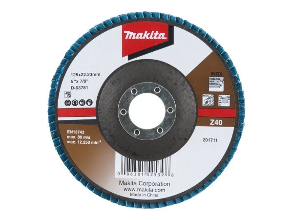 Makita D-63781 fächerschleifscheibe 125 Z40