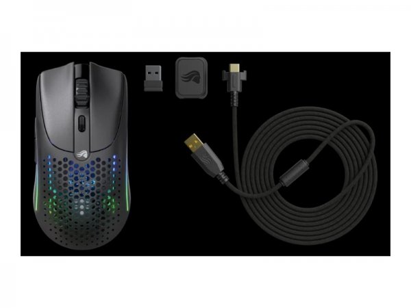 Glorious PC Gaming Race Model O 2 Gaming Maus - schwarz matt - Mouse - 26000 dpi