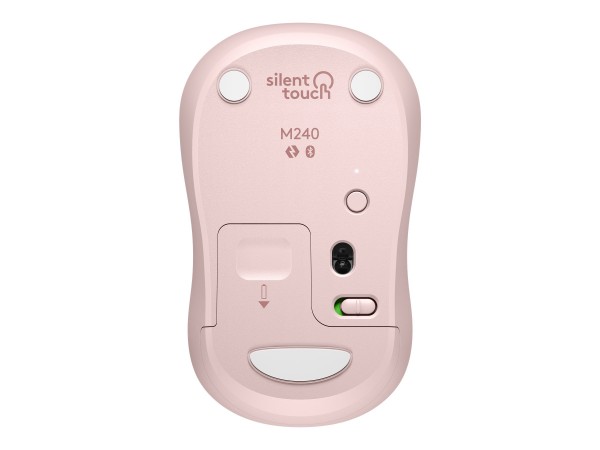Logitech M240 mouse Bluetooth (rosa) - Ambidestro - RF senza fili + Bluetooth - Rosa
