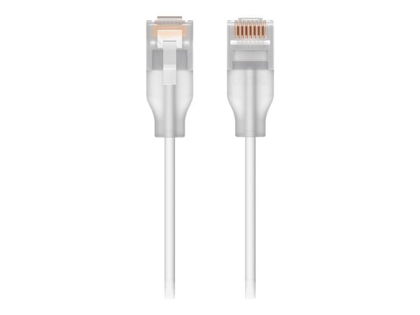 Ubiquiti UACC-Cable-Patch-EL-0.15M-W-24 - 0,15 m - Cat6 - RJ-45 - RJ-45 - Translucent - Bianco