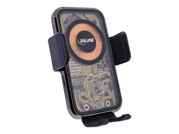InLine Supporto per smartphone da auto - ONE TOUCH QI 2 - caricatore wireless