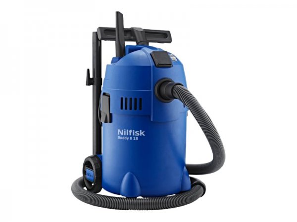 Nilfisk Buddy II 18T - Secco e bagnato - Nero - Blu - 18 L - 40 l/s - 20 kPa - 200 mbar