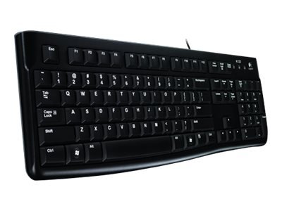 Logitech Keyboard K120 for Business - Full-size (100%) - Cablato - USB - QWERTZ - Nero
