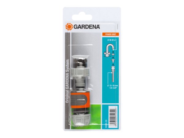 Gardena 18285-20 - Connettore per tubo - 3/4" - Grigio - Arancione