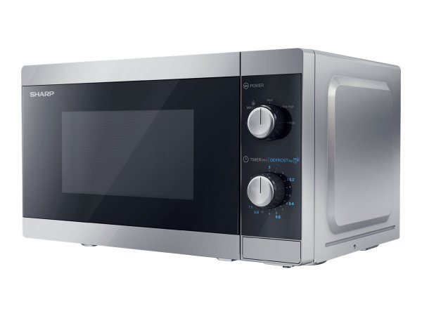 Sharp Home Appliances YC-MS01E-S - Superficie piana - Solo microonde - 20 L - 800 W - Manopola - Sin