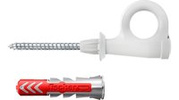fischer 564173 - Kit di gancio a vite e tasselli a muro - Calcestruzzo aerato autoclavato - Mattone