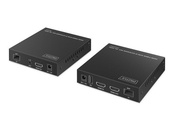 DIGITUS HDMI Fiber KVM Extender Set 4K/60Hz - Cavo/adattatore - Digitale/display/video