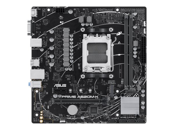 ASUS PRIME A620M-K, AMD, Sockel AM5, AMD Ryzen 7000 Series, Sockel AM5, DDR5-SDRAM, 96 GB - Scheda m
