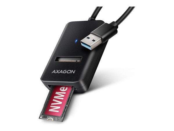 AXAGON ADM2-AM USB-A 10Gbps - M.2 NVMe & SATA SSD adapter kabelis - Adattatore - Digitale/dati