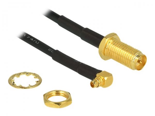 Delock 88936 - 0,32 m - RG-174 - RP-SMA - MMCX - Nero