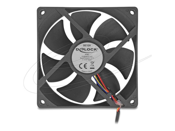 Delock Axiallüfter DC 92 x 92 schwarz