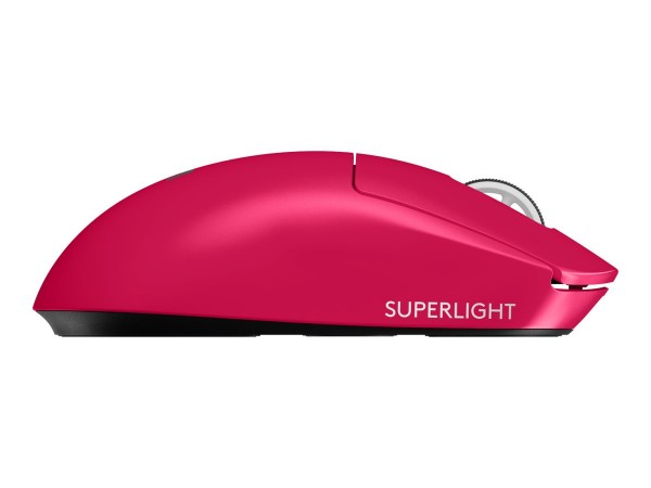 Logitech G PRO X SUPERLIGHT 2 - Mano destra - Ottico - RF Wireless - 32000 DPI - 0,5 ms - Rosa