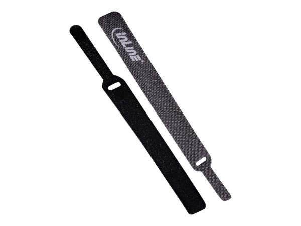InLine Fascette in hook-and-loop 12x150 mm - confezione da 10 - nero