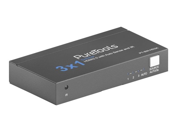 PureLink PureTools PT-SW-HD3A - HDMI - Nero - 60 Hz - 18 Gbit/s - IR - 4K Ultra HD