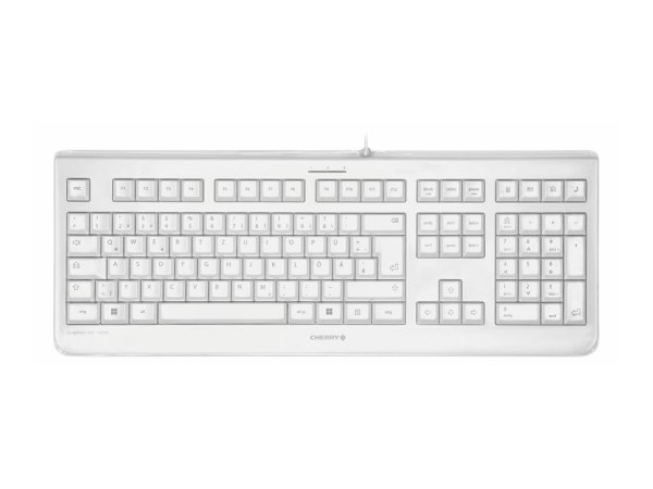 Cherry KC 1068 Corded CH-Layout weiss/grau IP68 - Tastiera - QWERTZ