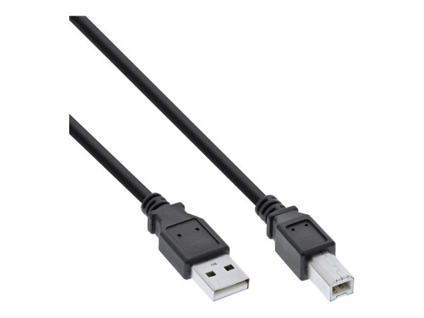 InLine Cavo USB 2.0 - da A a B - nero - 0,5 m