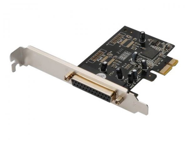 DIGITUS Scheda di interfaccia parallela - PCIe - PCIe - Parallelo - Altezza intera - Multicolore -