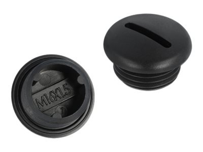 Delock Verschlussstopfen M16 x 1.5 schwarz 10 Stück