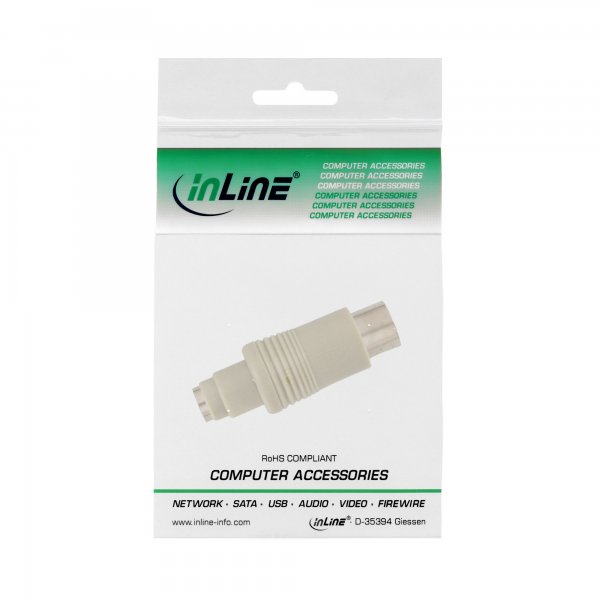 InLine Adattatore PC AT/XT maschio 5pin a PS/2 femmina - per tastiera