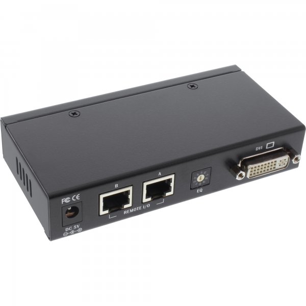 InLine DVI KVM Extender via Lan RJ45 - Audio - consol locale USB - FullHD - 50m Max