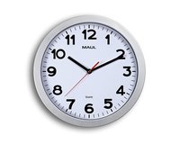 Jakob Maul GmbH MAUL 9053195 - Parete - Orologio al quarzo - Cerchio - Argento - Bianco - Plastica -