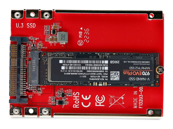 StarTech.com Adattatore SSD M.2 a U.3 - Per Unità M.2 PCIe NVMe - Adattatore/convertitore host PCIe