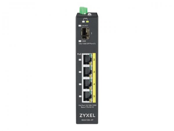 ZyXEL RGS100-12P unmanaged PoE Switch 1 - Interruttore - Filo di rame