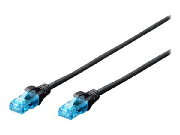 DIGITUS Cavo patch U/UTP CAT 5e - 10 m - Cat5e - U/UTP (UTP) - RJ-45 - RJ-45 - Nero