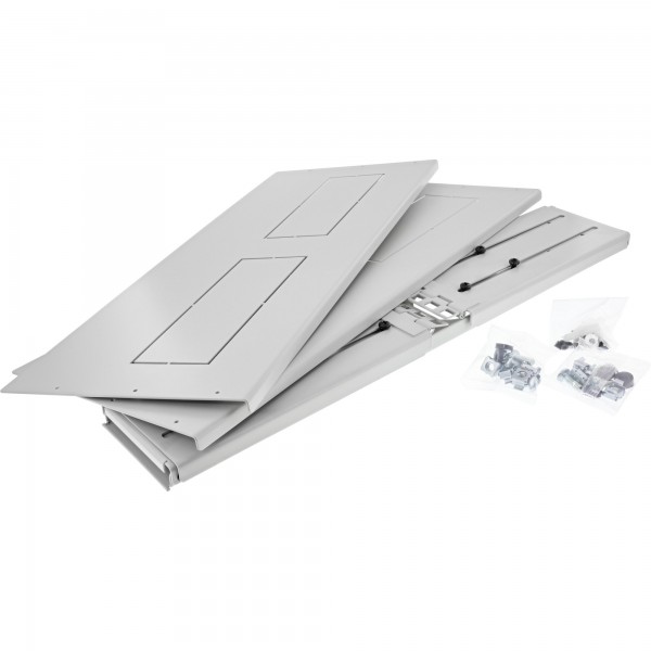 InLine Supporto rack 19" a parete - 2HE - profondità 24-40cm - c.coperchio - grigio