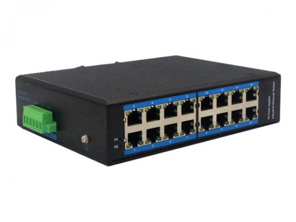 DIGITUS Switch di rete Gigabit Ethernet a 16 porte - industriale - non gestito - Non gestito - Gigab