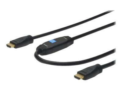 DIGITUS Cavo di collegamento HDMI ad alta velocità con Ethernet e amplificatore di segnale - 20 m -