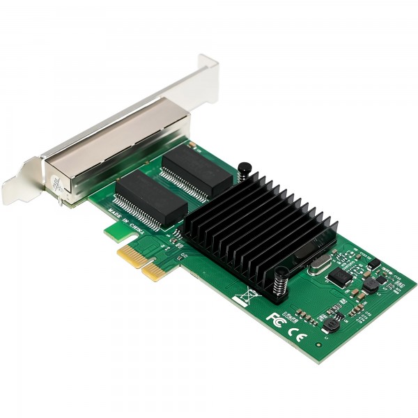 InLine Scheda di rete Quad Gigabit - 4x RJ45 1 Gb/s - PCIe x1