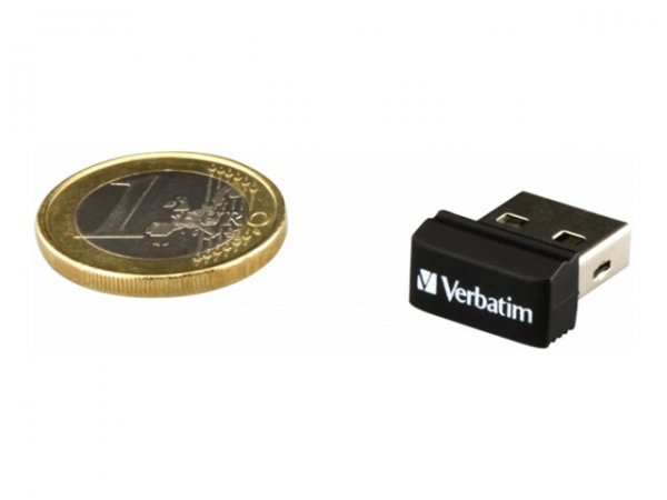 Verbatim Store 'n' Stay NANO - Memoria USB da 16 GB - Nero - 16 GB - USB tipo A - 2.0 - 2 g - Nero