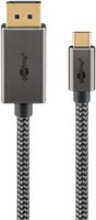 Goobay USB Adapterkabel USB-C Stecker> DisplayPort Stecker 4K 60Hz schwarz/silber 2 - Cavo - Digital