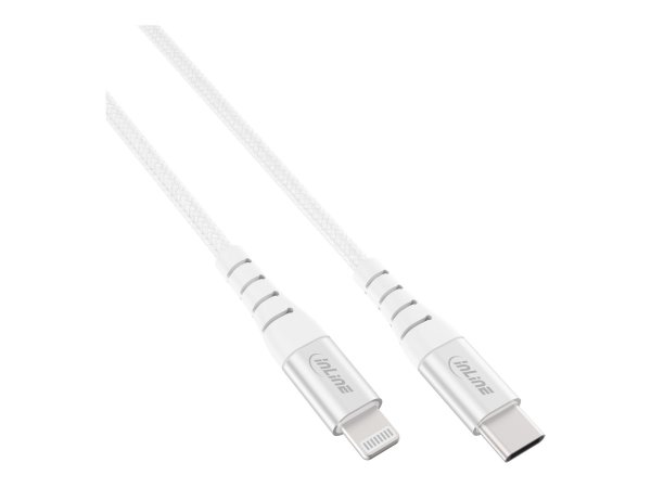 InLine USB-C Cavo Lightning - per iPad - iPhone - iPod - iPod - silver/alluminio - 1m