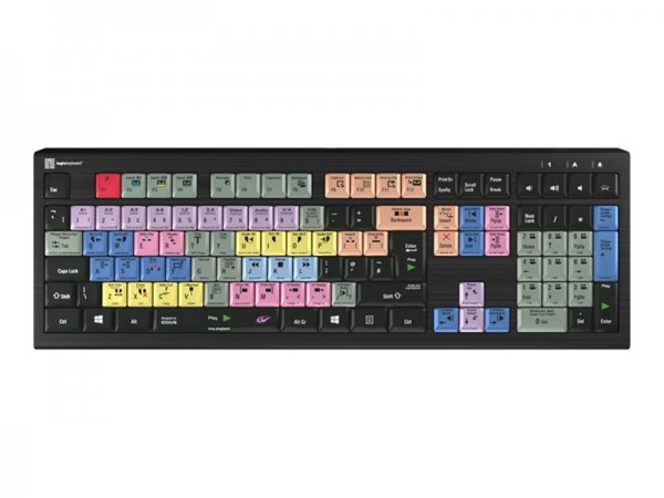 Logickeyboard LKB-EDIUS-A2PC-UK - Full-size (100%) - Cablato - USB - Tasto con meccanismo a forbici