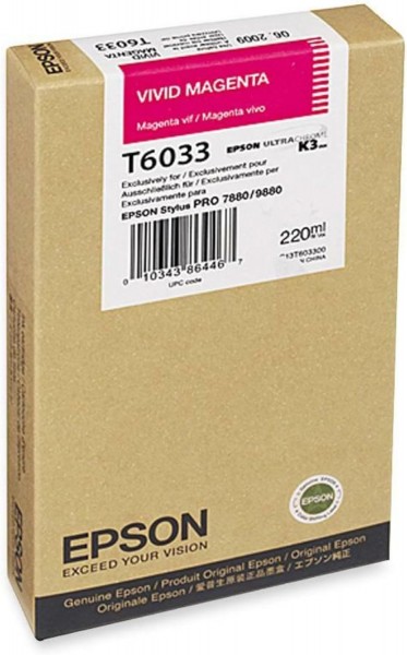 Epson Tanica Vivid Magenta - Magenta vivido - Inchiostro a base di pigmento - 220 ml - 1 pz