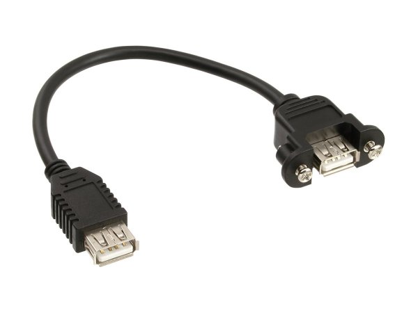 InLine Cavo USB 2.0 pannello A femmina / A femmina - 0,2m