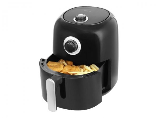 Emerio AF-125770 - Friggitrice ad aria calda - 200 °C - Singolo - Nero - Manopola - Indipendente
