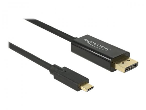Delock 85255 - 1 m - USB tipo-C - DisplayPort - Maschio - Maschio - Oro