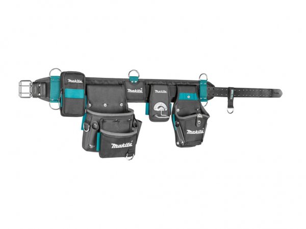 Makita E-15235 - Cintura portattrezzi - Nero - Blu - Grigio - Pelle - Poliestere - 2 tasche - Secchi