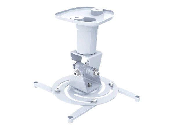 Techly ICA-PM-100WH - Soffitto - 10 kg - Bianco - Alluminio - 180° - 360°