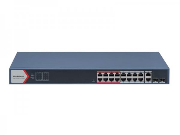Hikvision DS-3E1318P-EI B Managed Switch PoE - Interruttore - 7,2 Gbps
