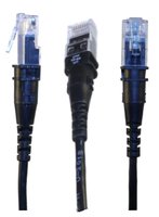 PatchSee Patchkabel ThinPatch Cat. 6a ISO/IEC U/FTP halogenfrei 10 G schwarz 9.7 - Rete - CAT 6a