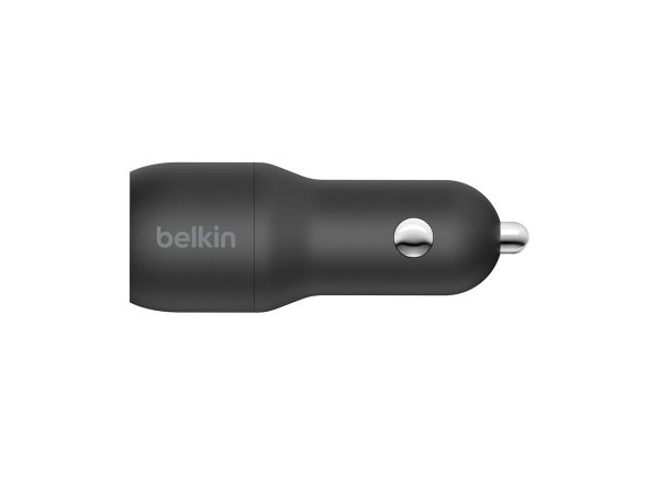 Belkin CARICABATTERIE DA AUTO CON DOPPIA PORTA USB-A 12W - Auto - Accendisigari - 4,8 A - Nero