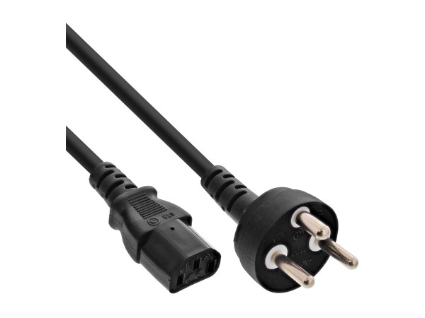 InLine Cavo alimentazione Internazionale - spina Danimarca presa IEC320-C13,1,8m