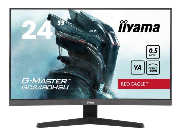 Iiyama 24" GC2480HSU-B1 16 9 2xHDMI+DP+USB Curv. - Schermo piatto (tft/lcd) - 61 cm