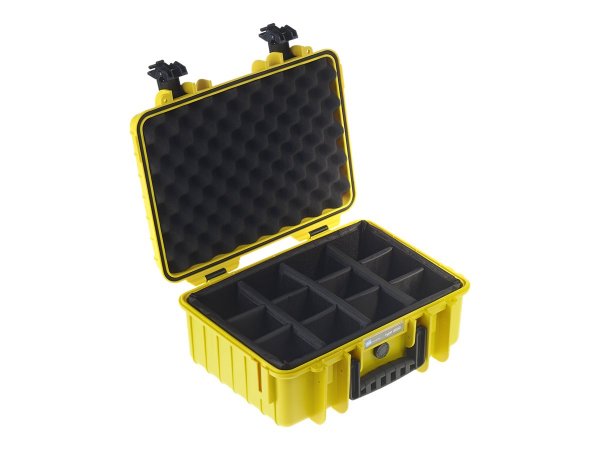B&W International B&W Cases 4000/Y/RPD - Valigetta/custodia classica - Schiuma - 2,25 kg - Giallo