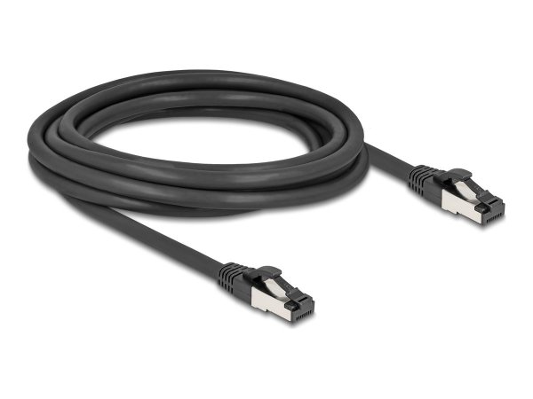 Delock RJ45 Netzwerkkabel Cat.8.1 S/FTP 40Gbps schwarz - Cavo - Rete