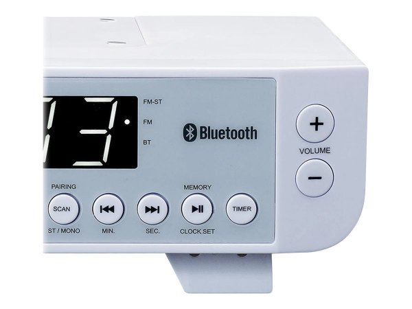 Lenco KCR-100 - Orologio - Digitale - FM - LED - 2,29 cm (0.9") - 10 m